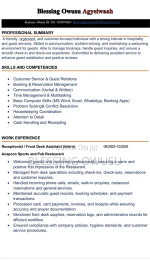 Receptionist