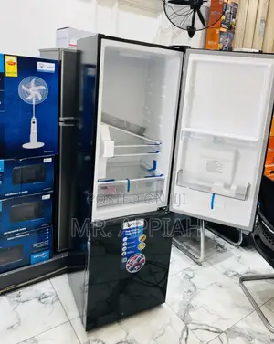 Sleek Pearl Bottom Mount Freezer Fridge(Pf-370-13m) Black 
