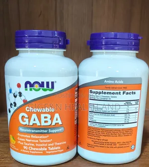 Chewable Gaba, Orange, 90 Tablets- 2027expiry