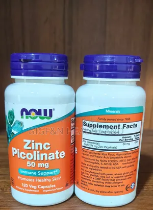 Zinc Picolinate, 50mg, 120 Vegcapsules- 2031expiry