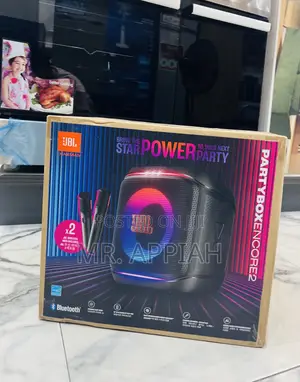 Adorable JBL Party Box Encore 2 Potable With 2 Microphones(Black)