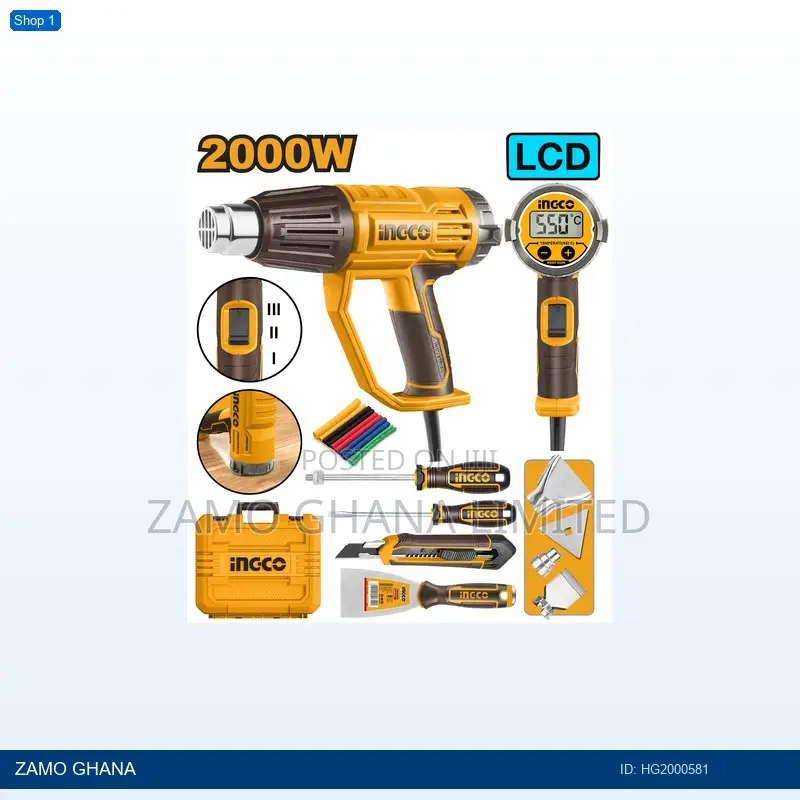 Heat Gun Set 2000w - Hg