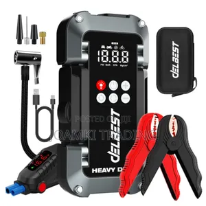 Q20 Jump Starter + Air Inflator/3750a Peak Current, 26000mah Battery
