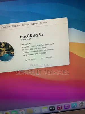 Laptop Apple MacBook Air 2017 8GB Intel Core i7 SSD 256GB