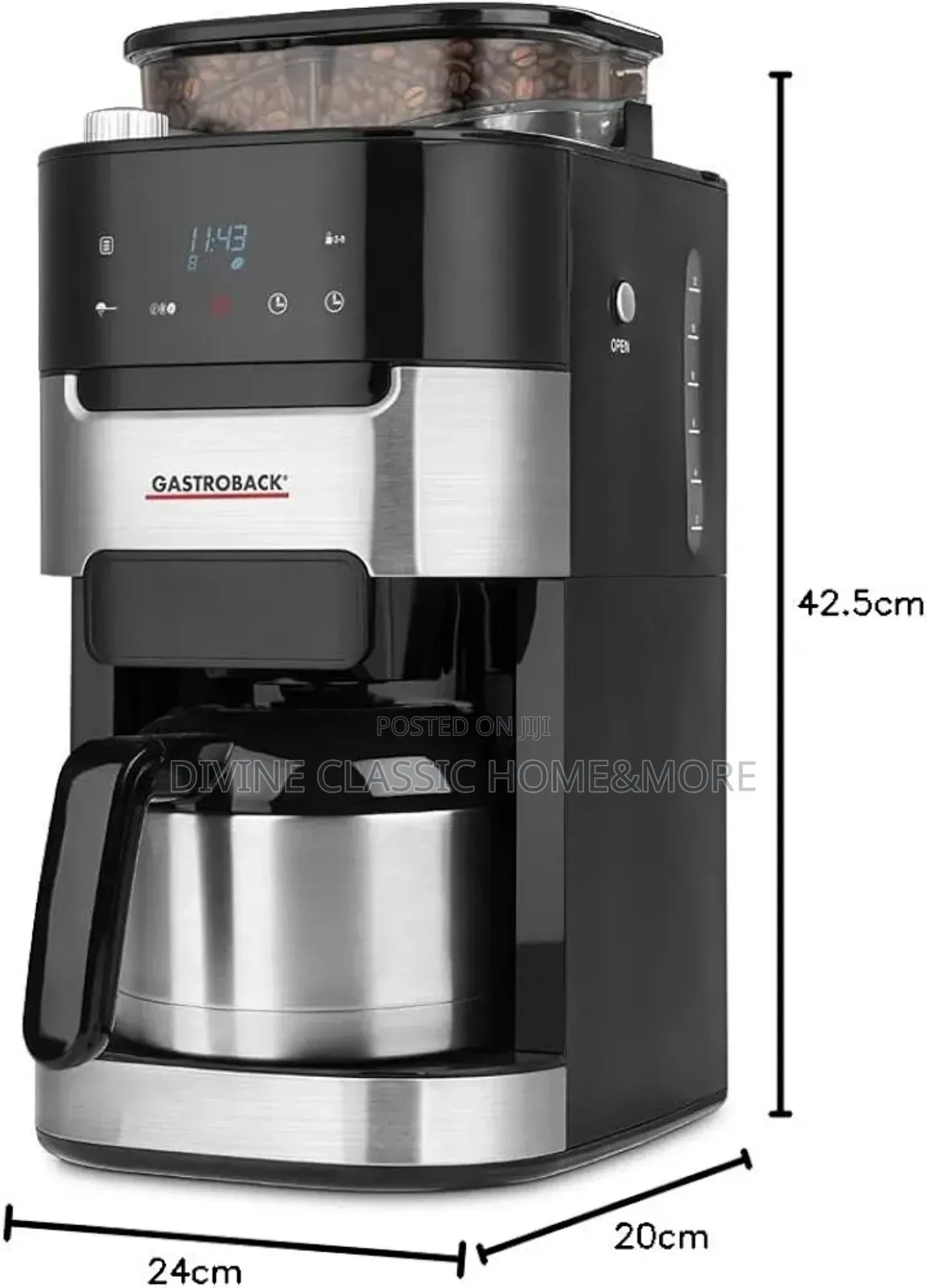 Gastroback Grind Brew Pro Thermo Coffee Machine