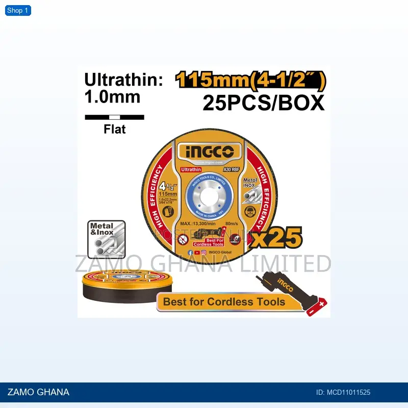 Ultrathin Metal Cutting Disc - MCD