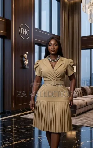 Women Fitted Pencil Official Dress
