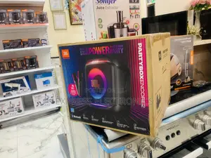 Ultra Modern Sleek 2 Microphones JBL Party Box Encore 2 Potable