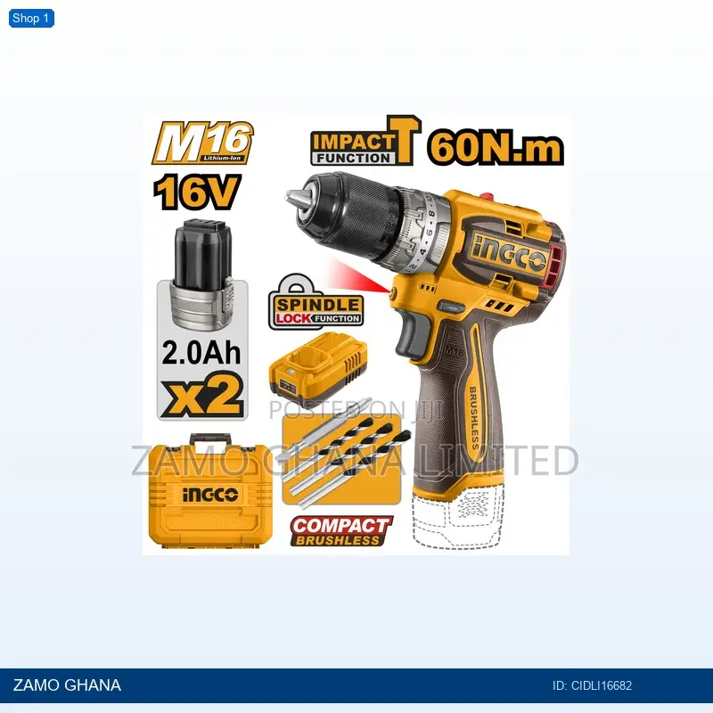 Compact Brushless Cordless Impact - Cidli16682
