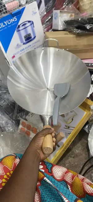 40cm Aluminum Stainless Steel Frying Pan With Spatula