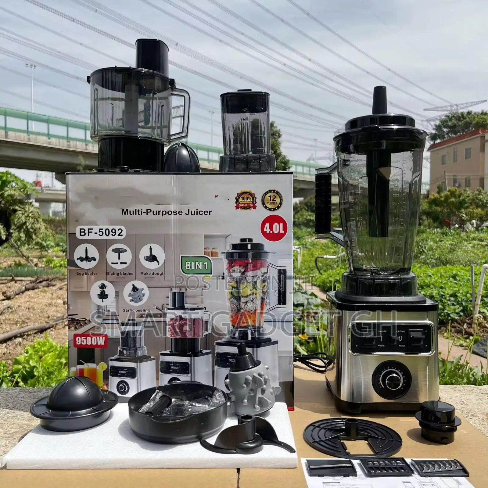 4l Bardefu Commercial Blender 8 in 1