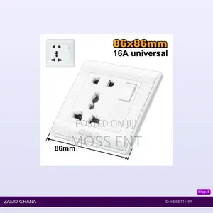 Universal Socket With Switch 1 Gang 16a - Hesst1116a