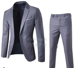 2 Piece Men's Suit Gray