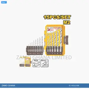 15 PCS M2 HSS Drill Bits - Akdl51508