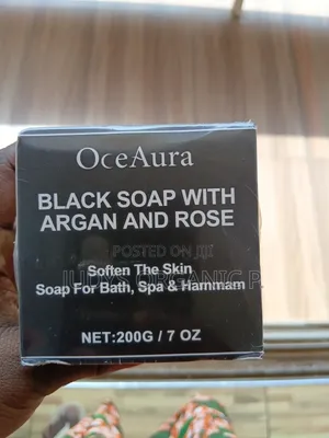 Black Soap With Argan And Rose