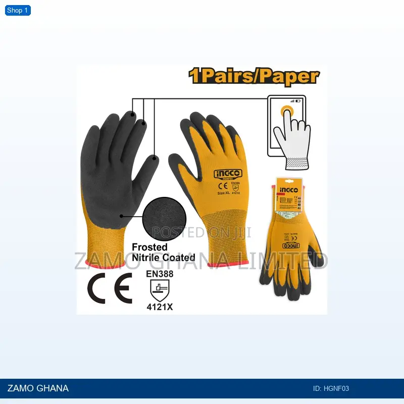 Nitrile Frosted Coated - Hgnf03