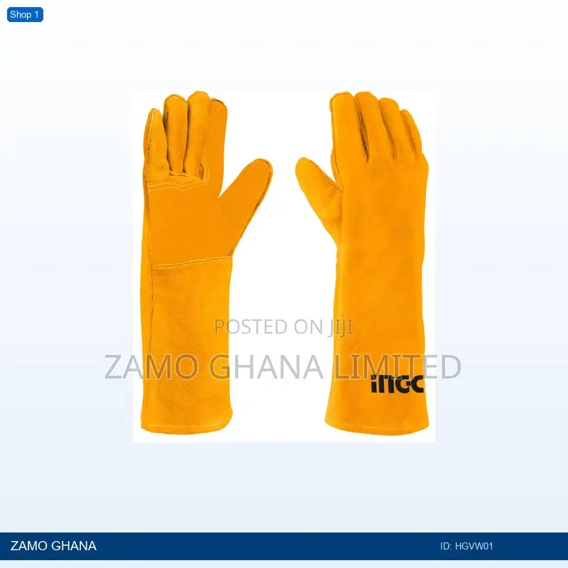 Welding Leather Gloves 14" - Hgvw01