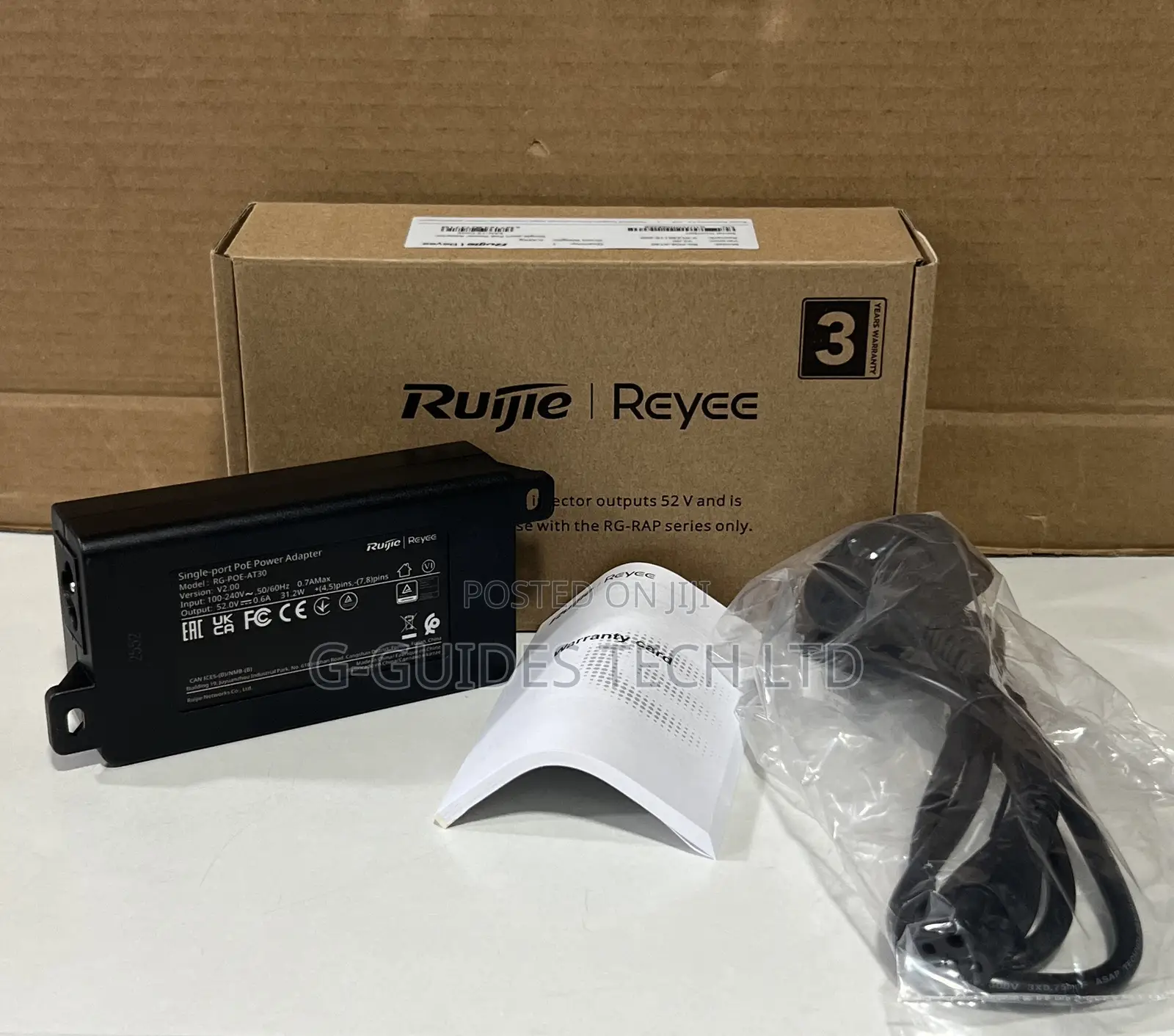 52v Ruijie Poe Adapter, 52v Ruijie Reyee Passive Poe Injector