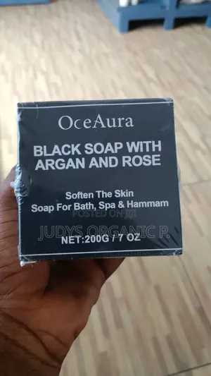 Black Soap With Argan And Rose
