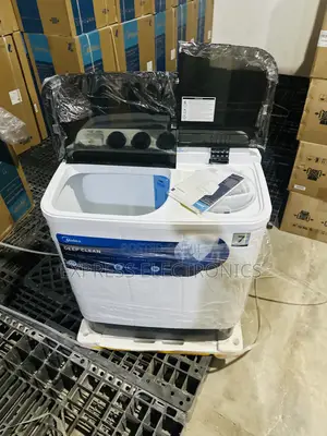 Quality Sleek White Midea 7kg Topload Twintub White