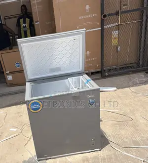 Elegant Fast Midea Chest Freezer Single Door 198l Silver