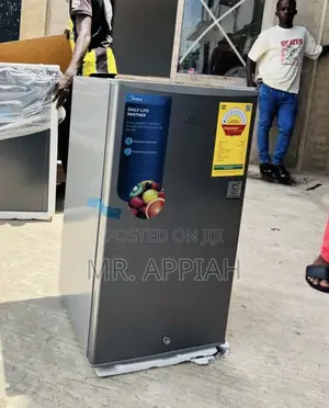 Extremely Cooling Midea 1 Door Table Top Fridge(93liter)Gray.