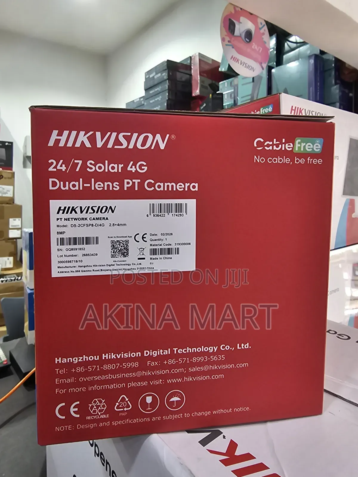 4g Hikvision Solar Dual Lens Camera Sp8-D