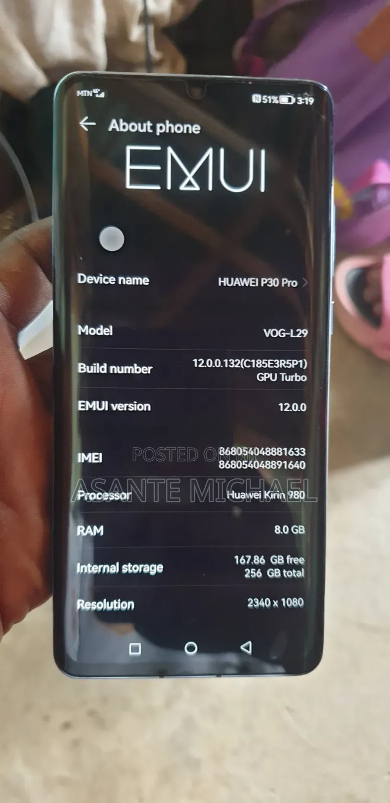 Huawei P30 Pro 256 GB Blue