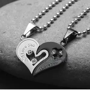 Love Heart Couple Necklace