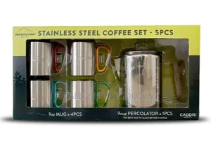 Alpinemountain Gear Stainless Steel Coffee Set - 5 Piece