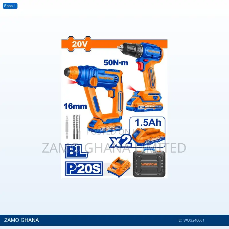 Combo Cordless Drill Hammer 20v - Wos240681