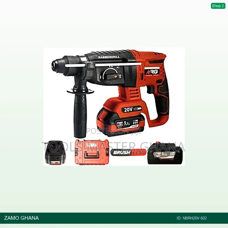 20v Rotary Hammer 26mm Brushless Li-Ion SDS-Plus Cordles - Nbrh20v-502