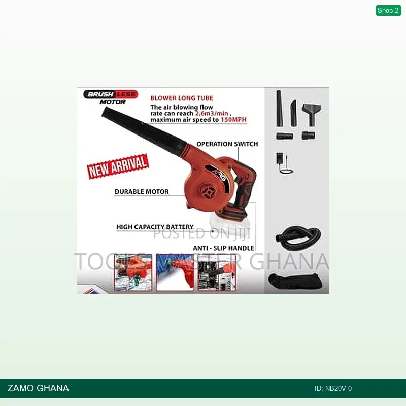 20v Blower 11000-15000-19000rpm Dust Suction 1.4-2.0-2.6m3/M - Nb20v-0