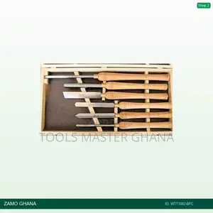 6pcs Lathe Chisel Set Wood Turning Tool Set - Wtt1002-6pc