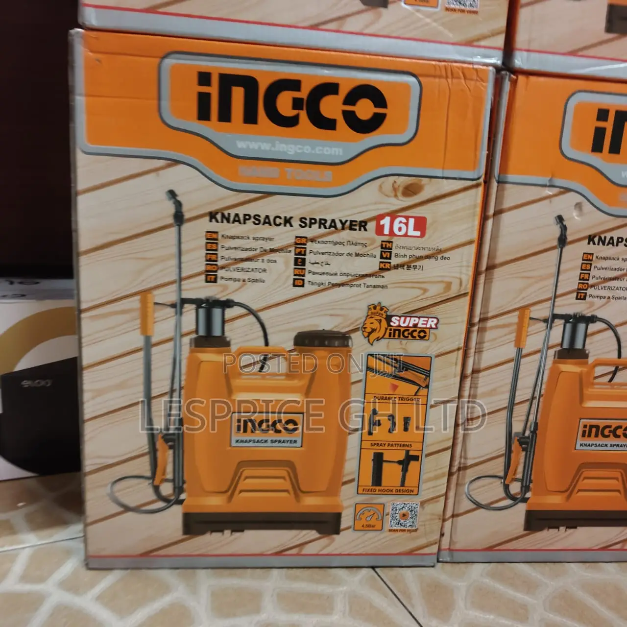 Great Performance and Affordable 16l Knapsack Sprayer From Ingco