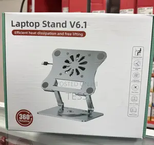 Laptop Stand With Cooling Fan V6.1 Adjustable 360° Swivel Laptop Stand