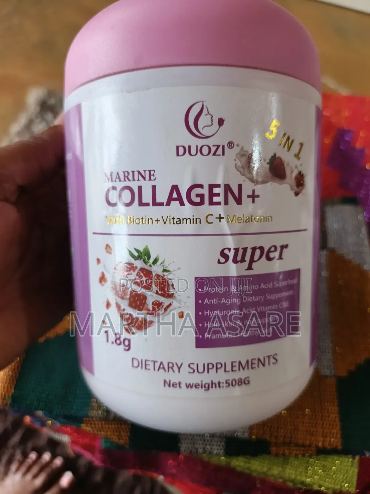 Duozi Marine Collagen+ 5-in-1 With Biotin, Vitamin C Melatonin 508g