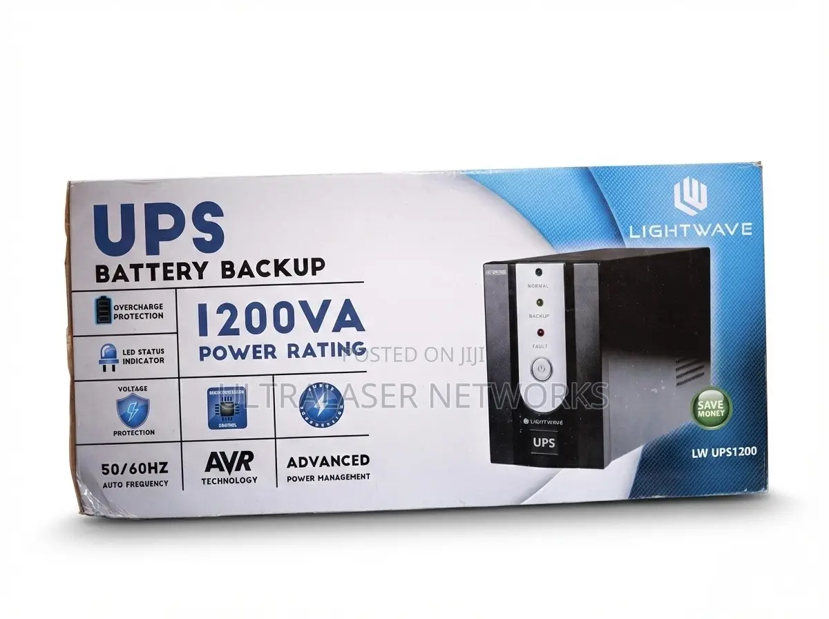 Lightwave 1200va Ups Battery Backup With Avr