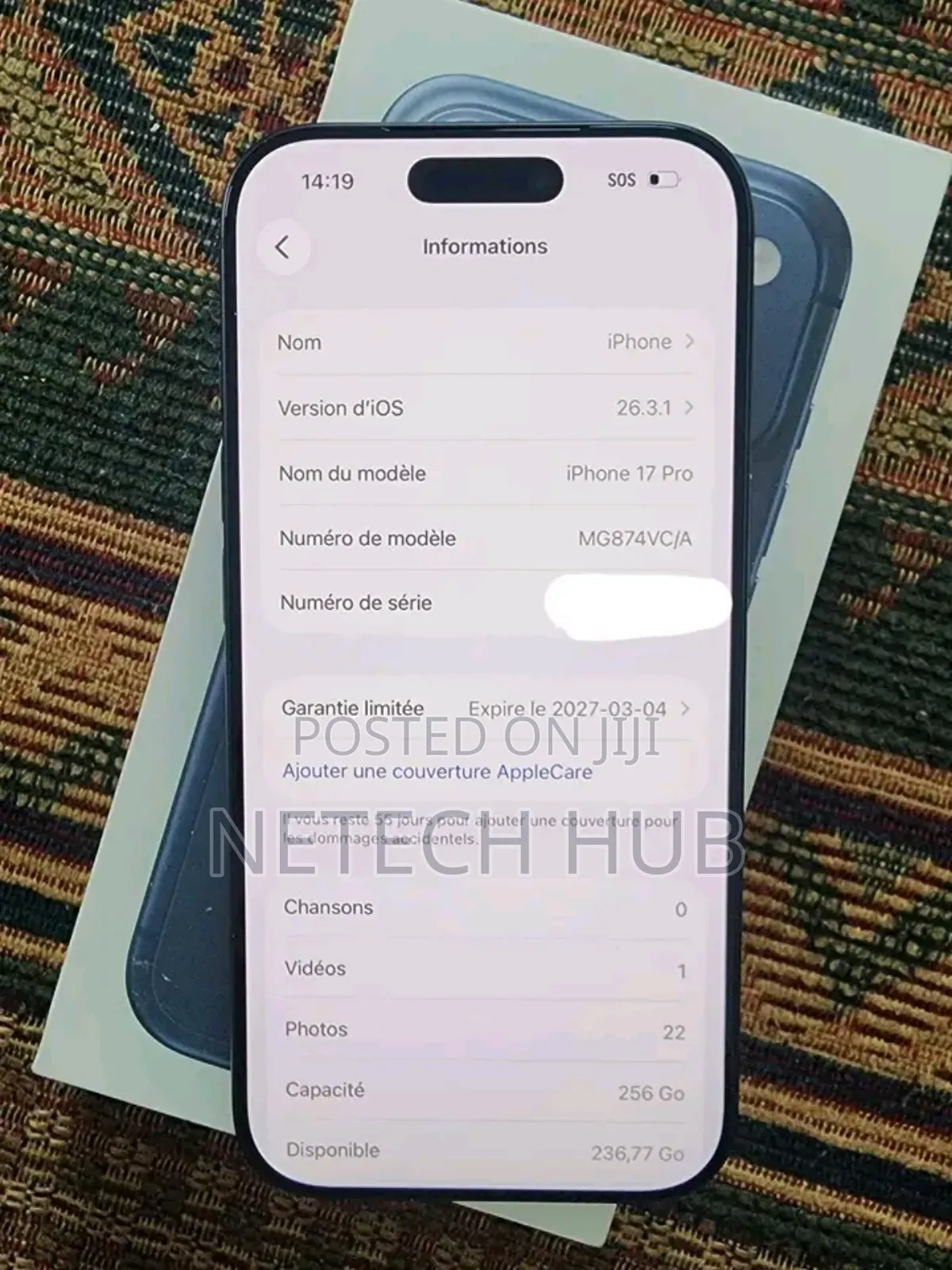 New Apple iPhone 17 Pro 256 GB Black