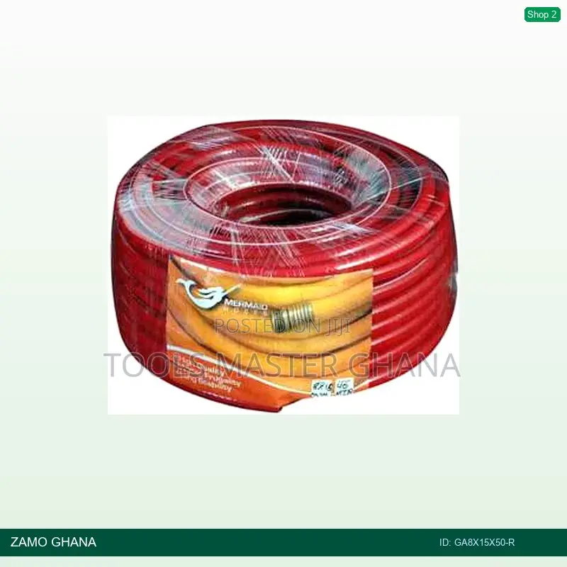Berry Gas and Air Red 50m Pressure Hose 8x15 Greenline - Ga8x15x50-R