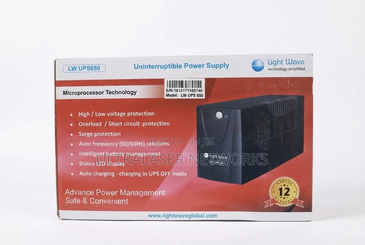 Light Wave Lw Ups 650 Uninterruptible Power Supply
