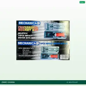 14pcs Impact Driver Cr-v Bits Set Mechanica - Me-Bt014-Bt