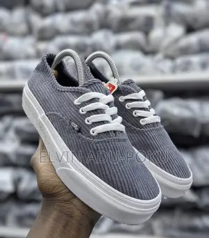 Authentic Pewter Vans Corduroy Sneaker , Swipe for Other Colours >>