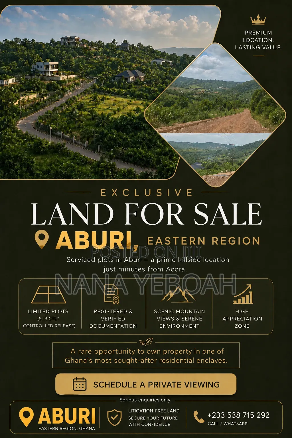 Residential Service Land For Sale At Aburi