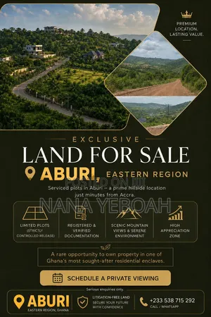 Residential Service Land For Sale At Aburi