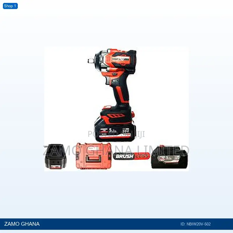 20v Impact Wrench 1/2 Inch Brushless 550nm Li-Ion Cordle - Nbiw20v-502