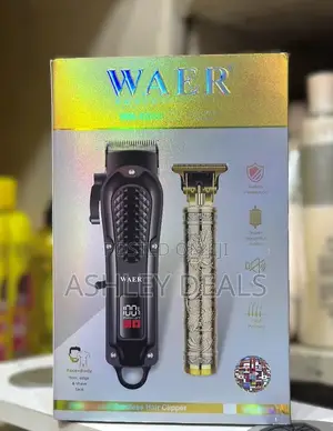 Waer Professional Wa-6068 Cordless Hair Clipper and Trimmer Set