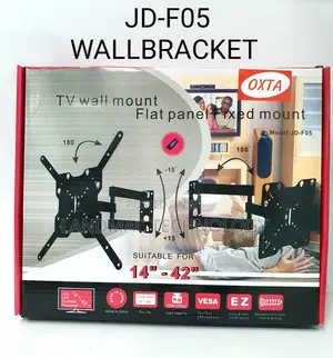 Tv Wall Mount 14′′-43′′ Fully Adjustable Rotatable Bracket