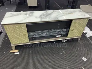 Electronic Tv Stand With Bluetooth Speaker and Light