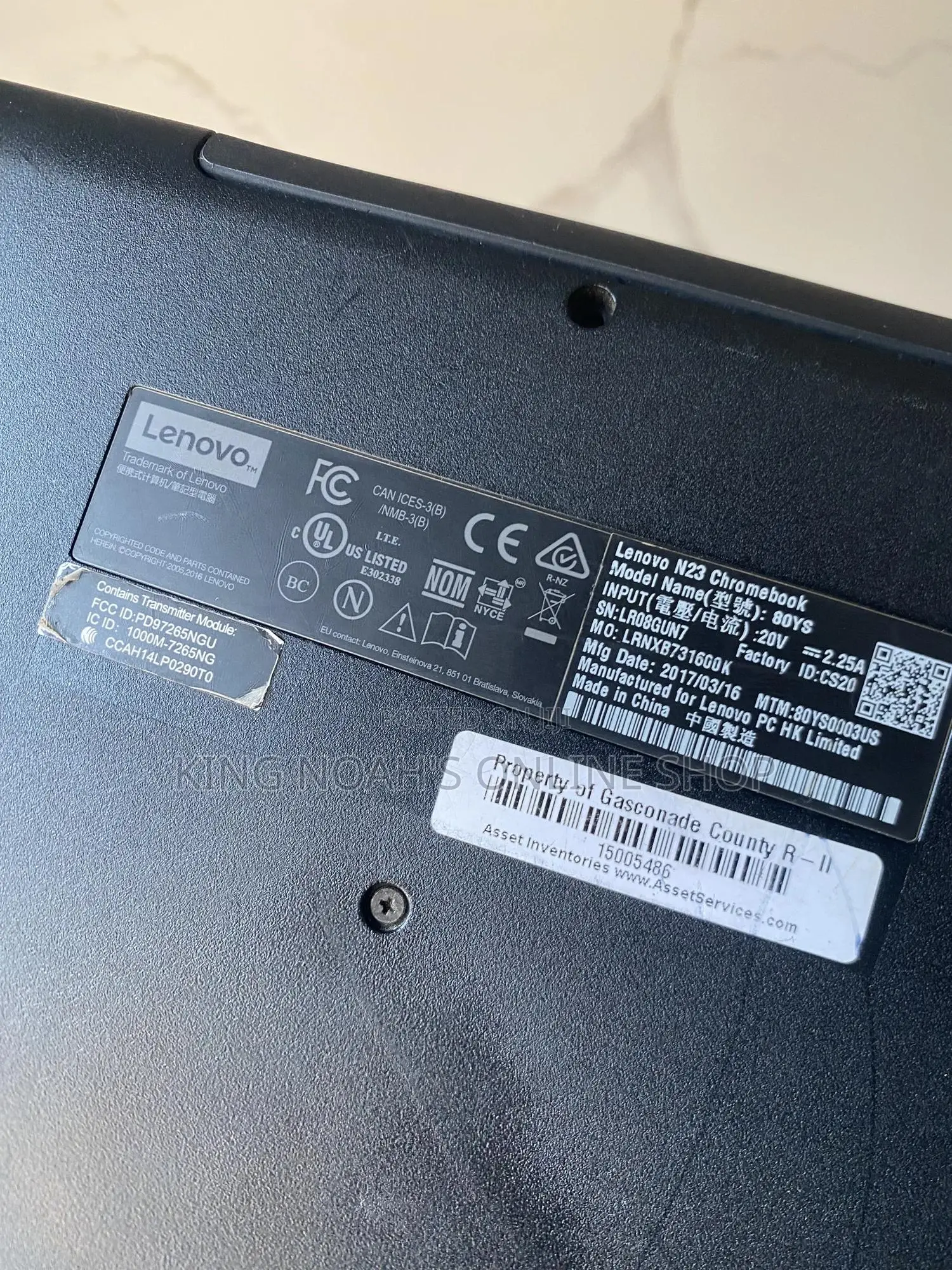 Laptop Lenovo Chromebook N23 4GB Intel Celeron eMMC 16 GB